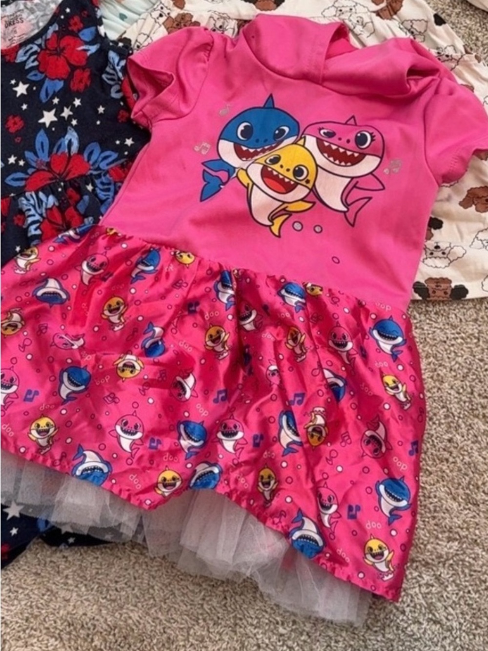 Pink Baby Shark Tutu Dress